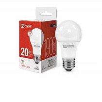 Лампа светодиодная LED-A60-VC 20Bт естеств. бел. 230В Е27 4000К IN HOME  на сайте Стройсервис
