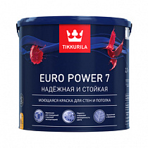 Краска для стен и потолков матовая Euro Power 7 9л Tikkurila