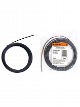Нейлоновая кабельная протяжка НКП диаметр 4мм длина 25м с наконечниками (черная) TDM	 на сайте Стройсервис

