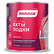Лак Яхтный матовый 0,75л PARADE на сайте Стройсервис
