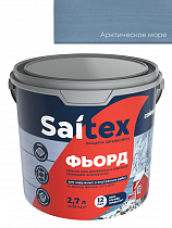 Краска для деревянных фасадов, кроющий антисептик ФЬОРД Арктическое море 2,7л Сайтекс на сайте Стройсервис
