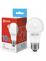 Лампа светодиодная LED-A60-VC 10Вт холод. бел. 230В E27 6500К IN HOME на сайте Стройсервис
