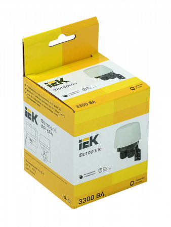 Фотореле ФР 604 3300ВА IP66 белый LFR20-604-3300-K01 IEK (1)