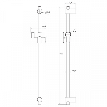 Душевая стойка RAY RAY70B0i17 IDDIS (3)