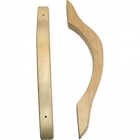 Ручка дверная банная "Скоба", липа на сайте Стройсервис
