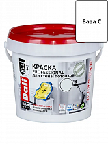 Краска ВД интерьерная PROFESSIONAL 0,9л база С (бесцветный) DALI  на сайте Стройсервис
