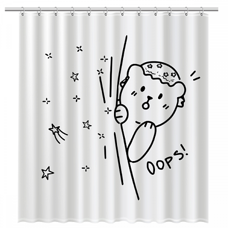 Штора для ванной комнаты FIXSEN TEDDY OOPS FX-2505 на сайте Стройсервис
