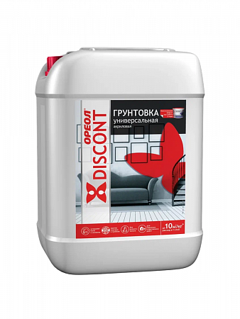 Грунтовка "ОРЕОЛ" универсальная с антисептиком водно-дисперсионная полиакриловая "ДИСКОНТ" 10 кг на сайте Стройсервис

