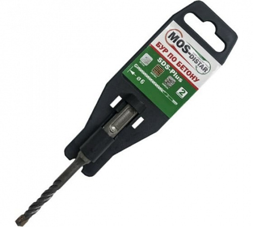 Бур  4мм х110мм SDS-Plus по бетону и кирпичу МOS-DISTAR  на сайте Стройсервис
