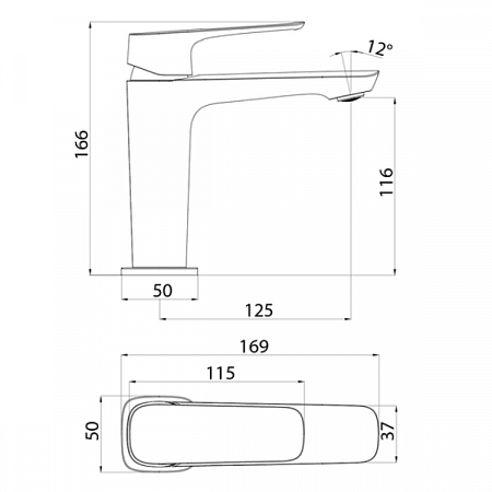 Смеситель для умывальника SIGN SIGSB00i01 IDDIS