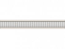 Решётка водоприёмная Gidrolica®Standart РВ-10.13,6.100 ячеистая стальная оцинкованная, кл. B125  на сайте Стройсервис
