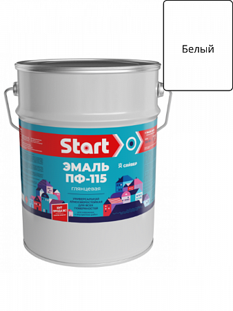 Эмаль ПФ-115 белая 5кг Старт *3 на сайте Стройсервис
