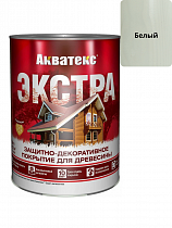 Защитно-декоративное покрытие для древесины Акватекс ЭКСТРА белый 0,8л на сайте Стройсервис

