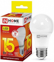 Лампа светодиодная LED-A60-VC 15Вт тепл. бел. 230В E27 3000К IN HOME  на сайте Стройсервис
