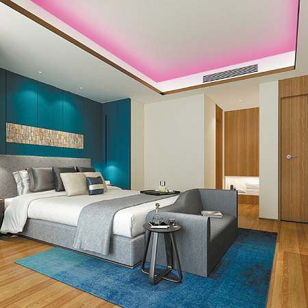 Лента светодиодная 24V 11W/m COB 352led/m IP20 розовый 5м*10мм 00-356 APEYRON Electrics (1)