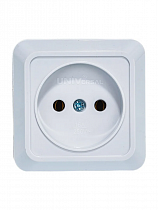 Розетка 1-м ОП Олимп 16А IP20 без заземл. бел. UNIVersal О0022 на сайте Стройсервис
