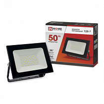 Прожектор сд СДО-7 50Вт 230В 6500К IP65 черный IN HOME на сайте Стройсервис
