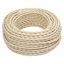 Провод ретро 3х2.5 матов. зол./песочн. (уп.50м) Bironi B1-435-719-50 на сайте Стройсервис
