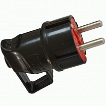 AY-KA (АЙКА) вилка 16A 250В (угловая с кольцом, черная, земля) (Турция) 7911600 на сайте Стройсервис
