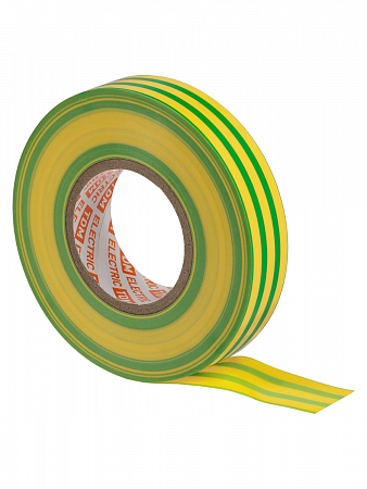 Изолента ПВХ 0,15х19мм 20м желто-зеленая SQ0526-0007 TDM Electric