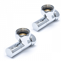 Вентиль для псш кругл. углов. г/г 1"х3/4" (Хром) LUXON пара на сайте Стройсервис
